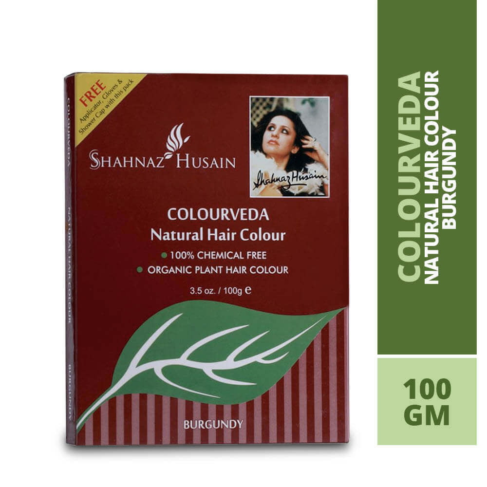 Shahnaz Husain Colourveda Natural Hair Colour Burgundy – 100g