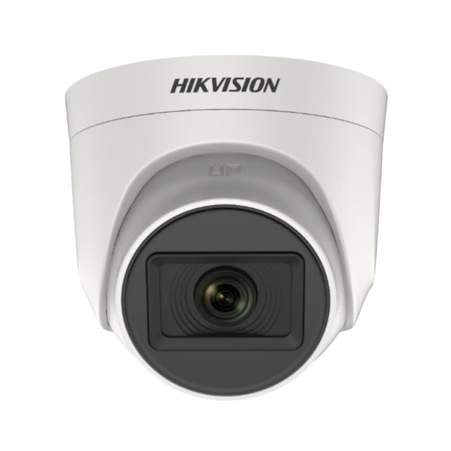 HIKVISION 2MP HD DOME CAMERA DS-2CE76D0T-ITPFS Ultra-HD IR Wired CCTV Dome Camera,with inbuilt Audio Mic  White (2 MP Dome Camera))