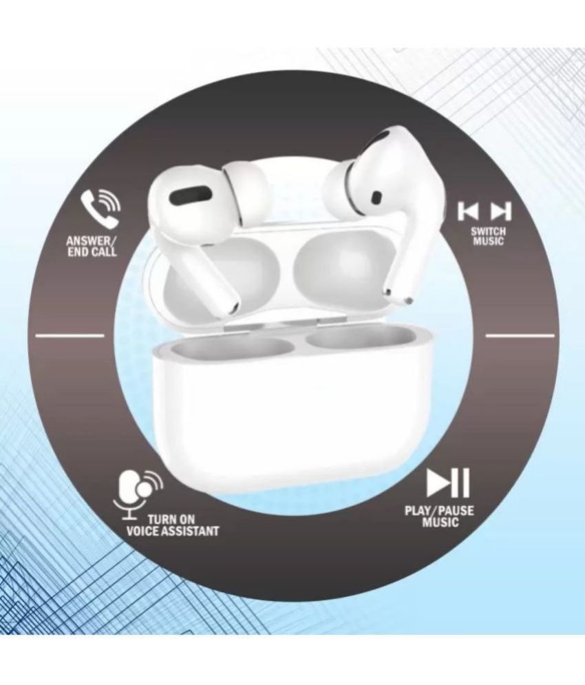  AIR Buds Bluetooth True Wireless (TWS) In Ear 20 Hours Playback Fast charging,Powerfull bass IPX4 - White