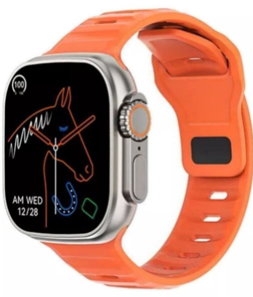  BLAZE ULTRA 2.0" Inch IPS Display Orange Smart Watch - Orange