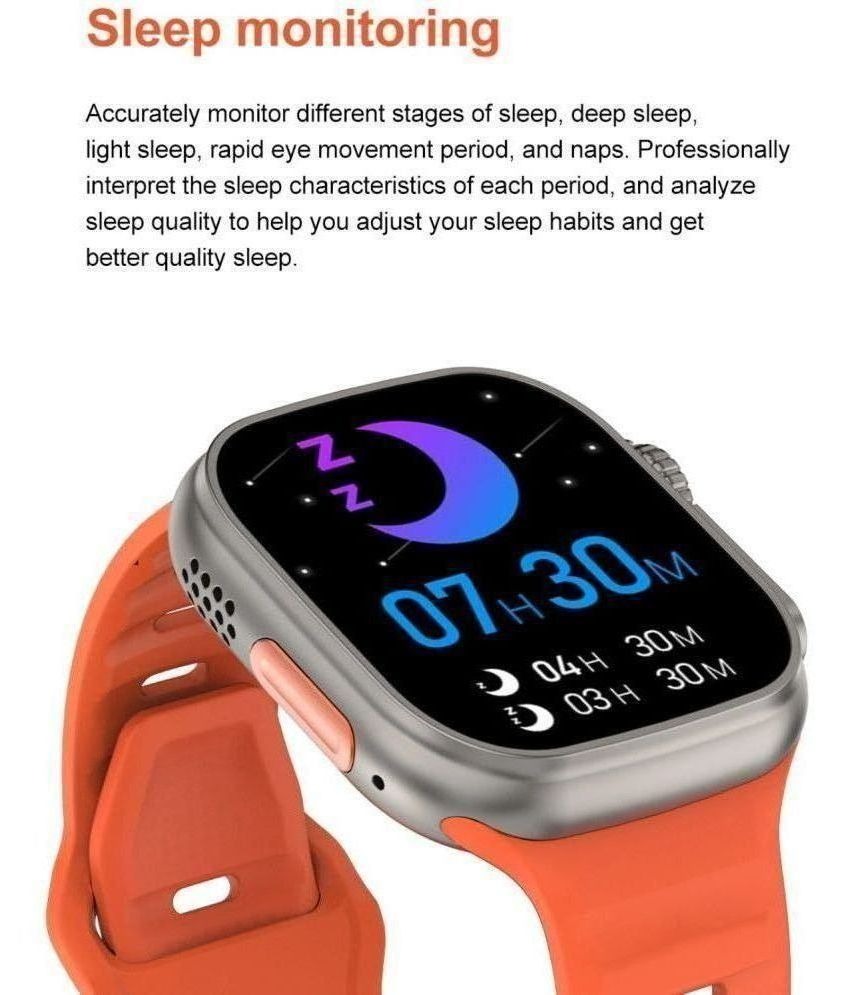  BLAZE ULTRA 2.0" Inch IPS Display Orange Smart Watch - Orange