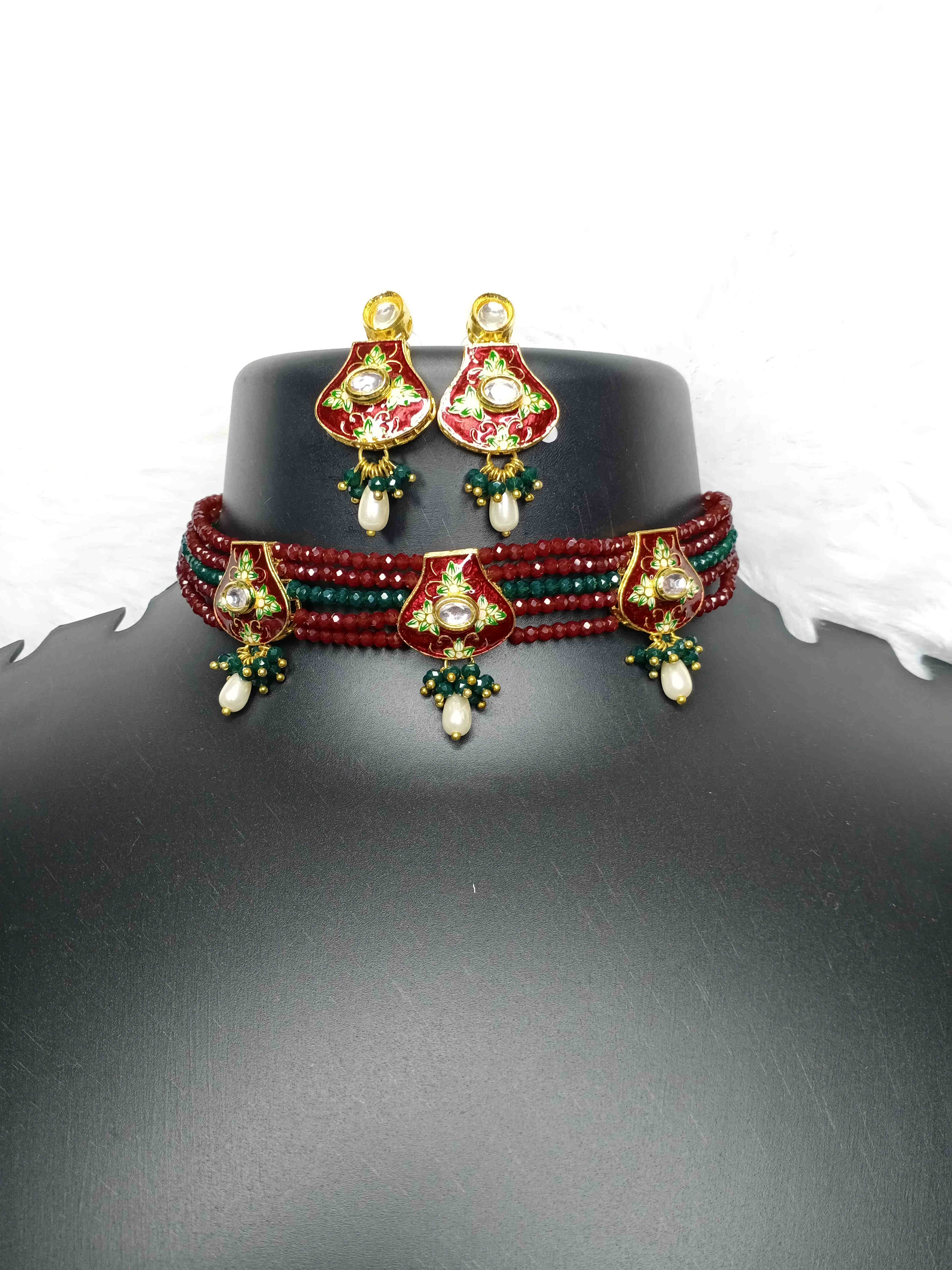 Red Matki Choker