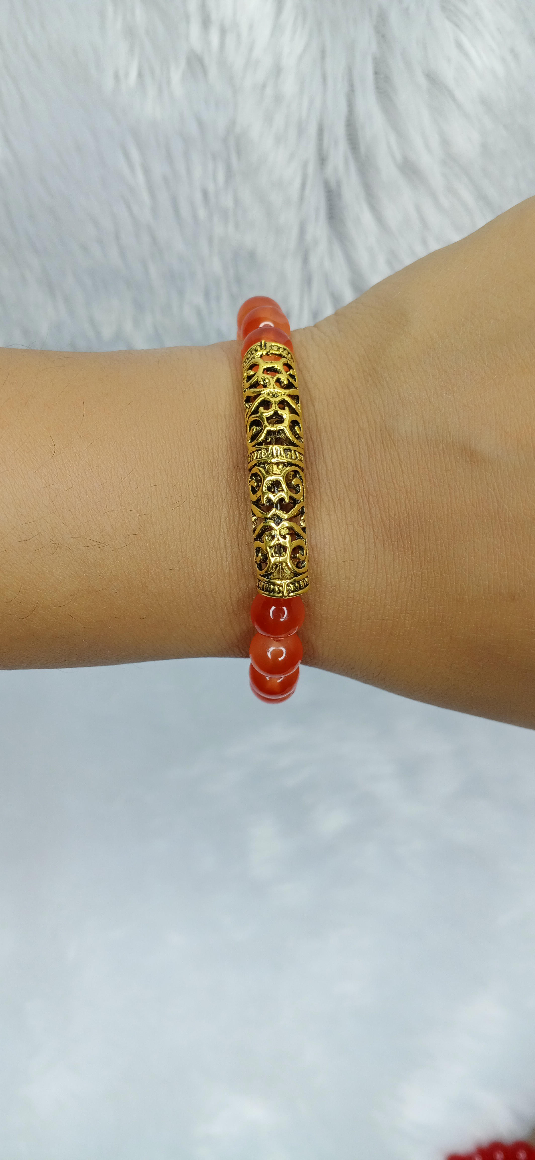 Beaded Bracelet With Hansuli Pipe - Clementine