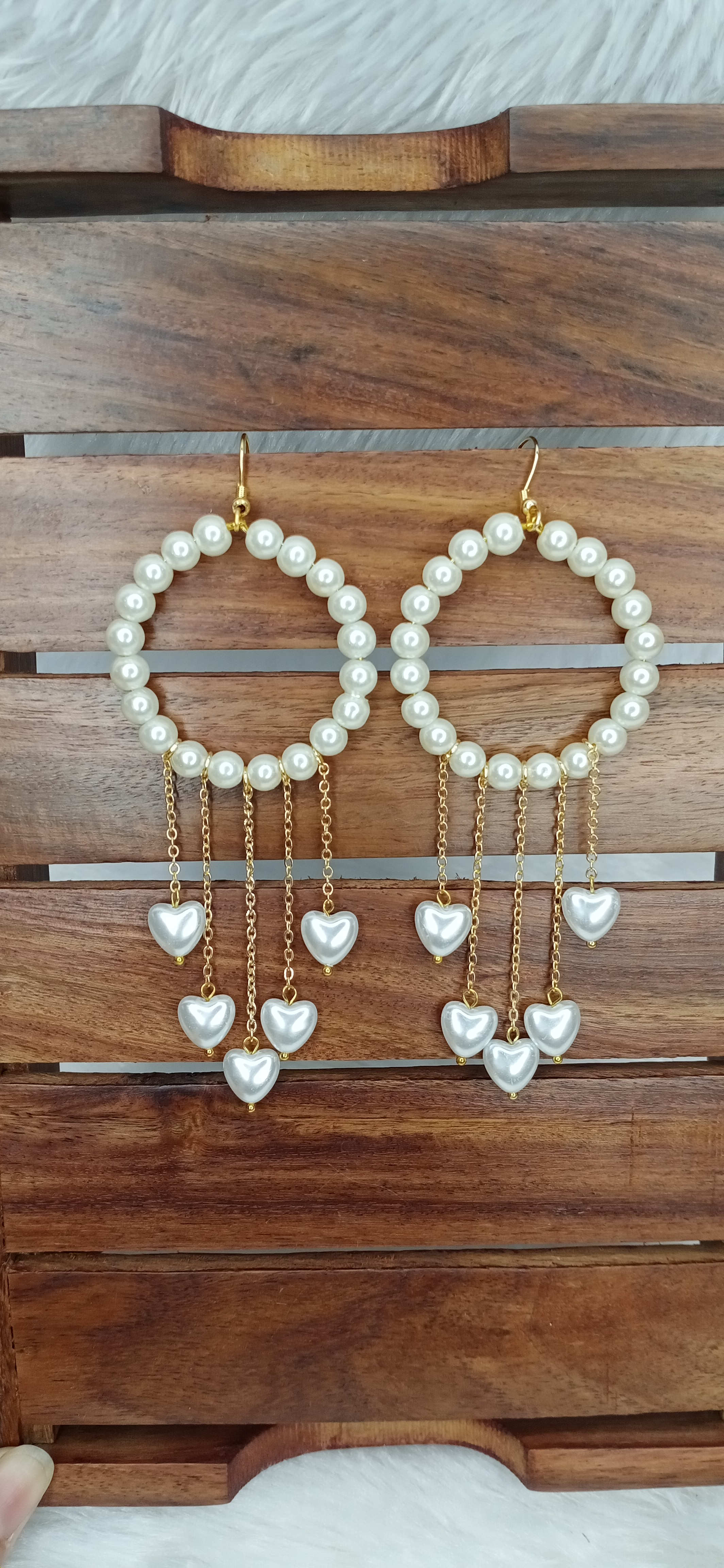 Hanging Hearts Hoops