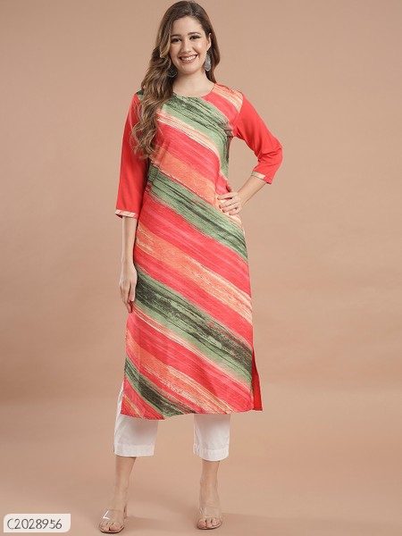 Beautiful Printed Synthetic Creeper Dress Materials 