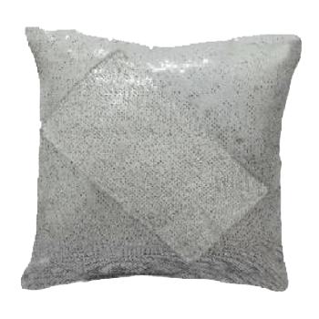 Sequin / Magic Pillow - Square Shape - White