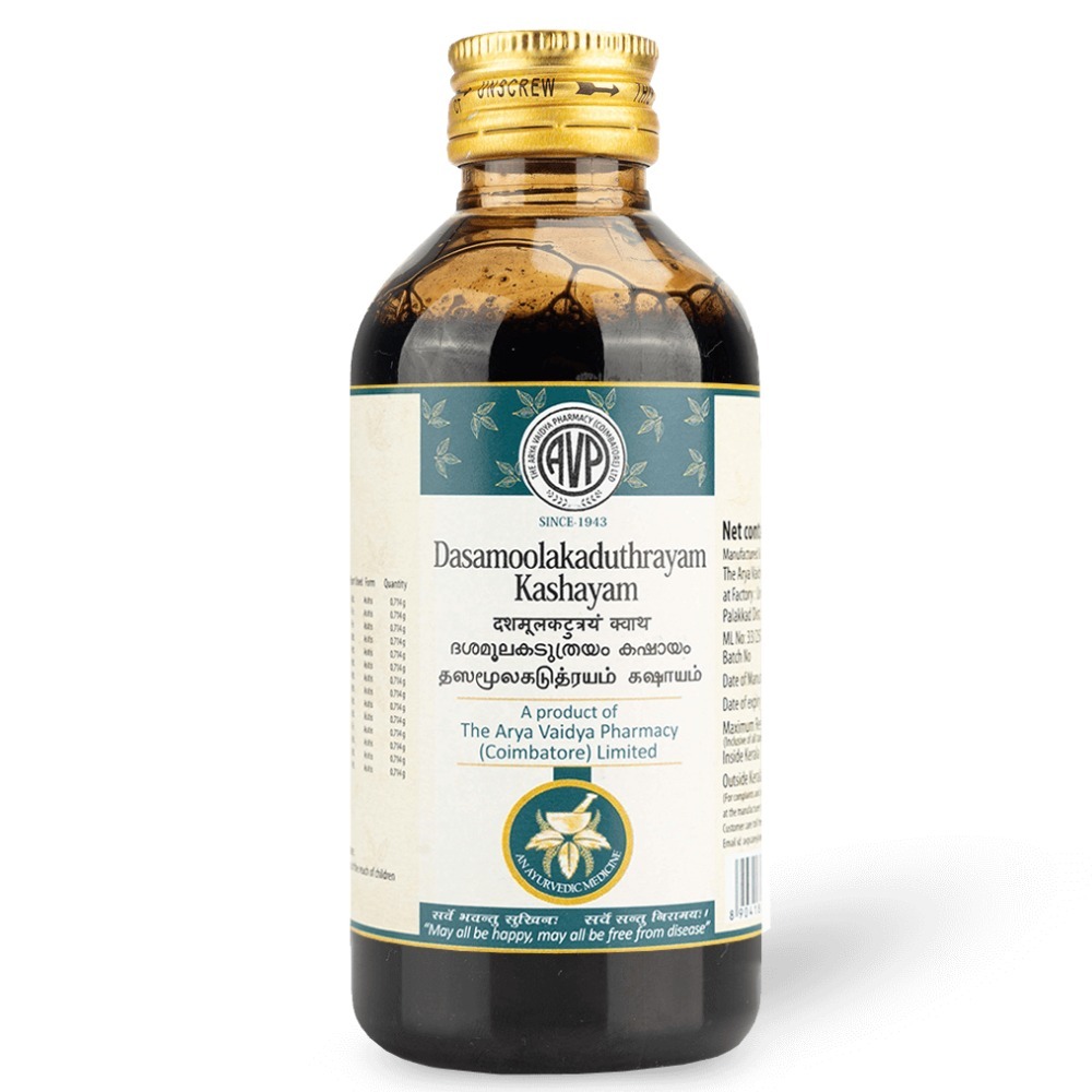 Arya Vaidya Pharmacy (AVP) Dasamoolakaduthrayam Kashayam (200ml)