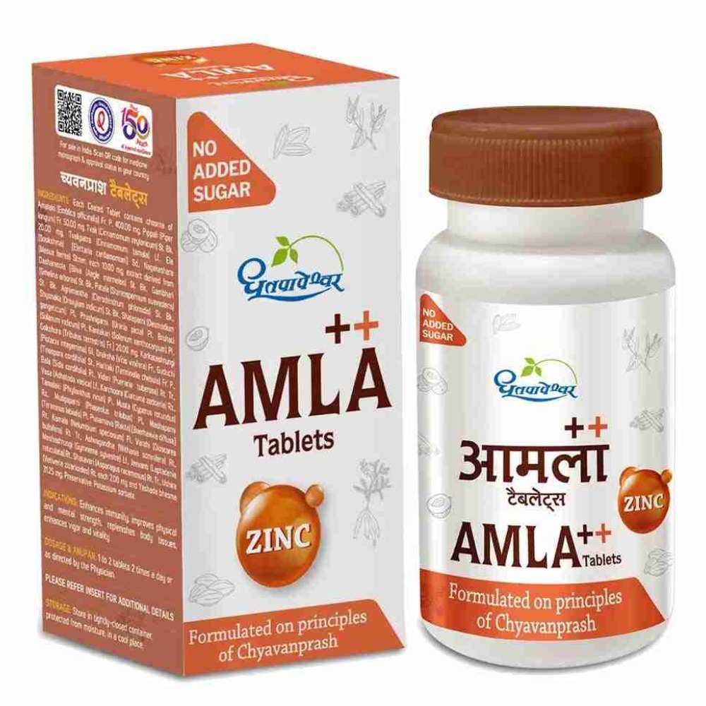 Dhootapapeshwar Amla Plus With Zinc Tablets (60Tab)