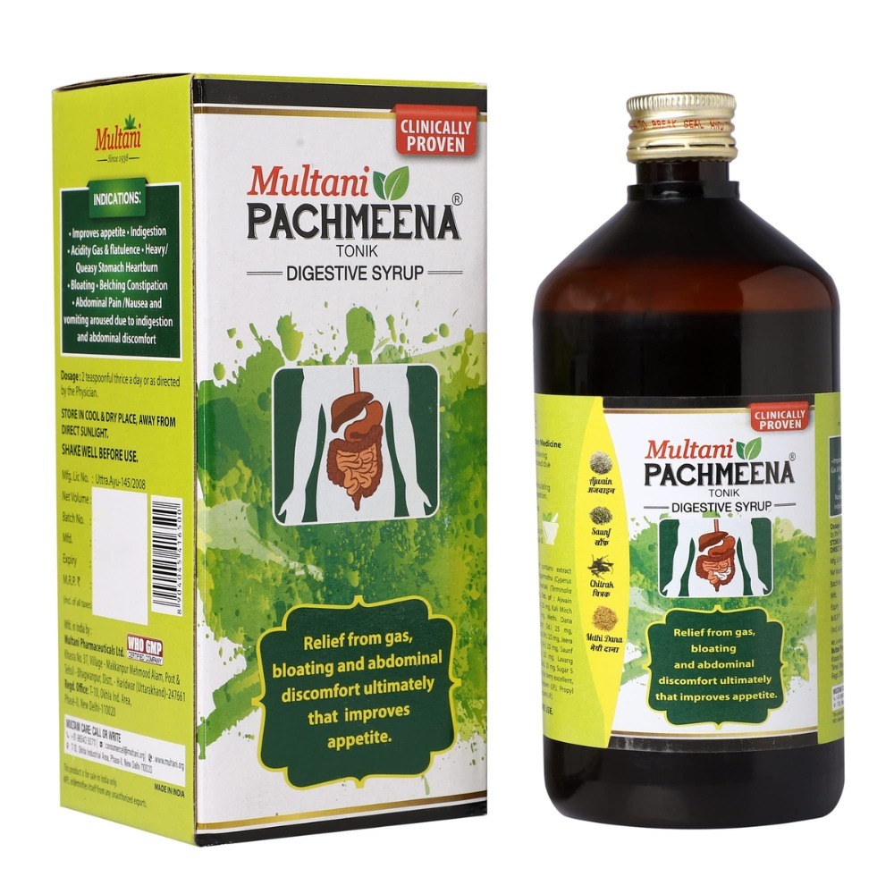 Multani Pachmeena Tonik Digestive Syrup (450ml)