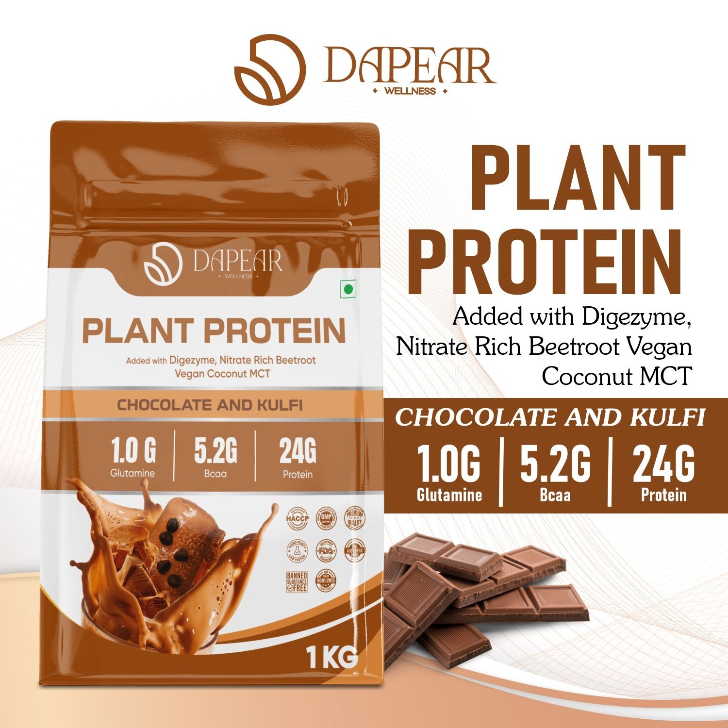 Dapear Plant Protein - 1 kg