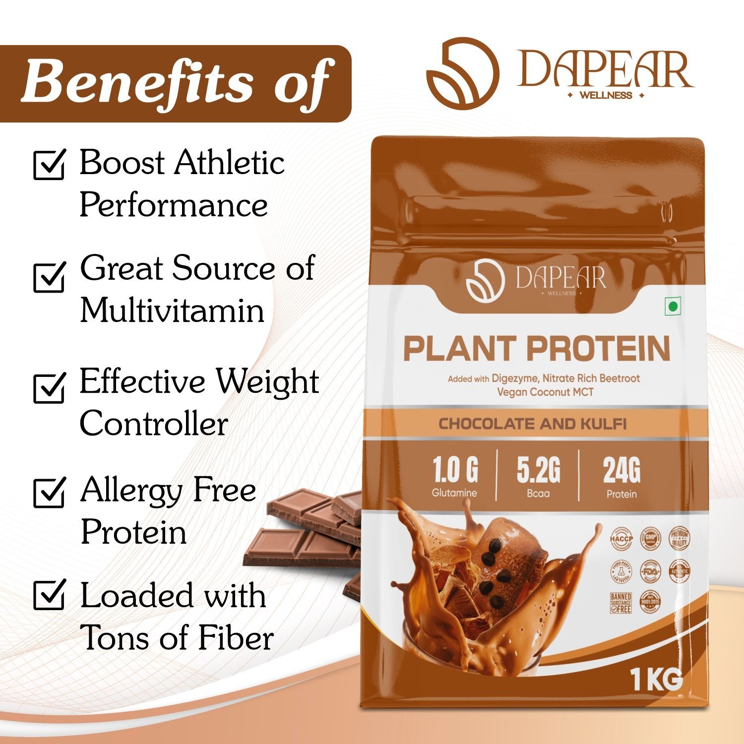 Dapear Plant Protein - 1 kg