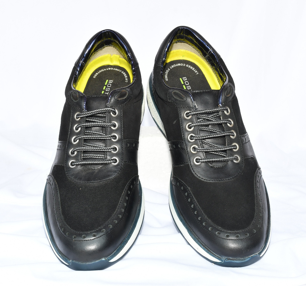 EXPORT LEATHER SHOES Corporate Casuals For Men  (Black) - 12 (29.0-29.7) Lenth In CM