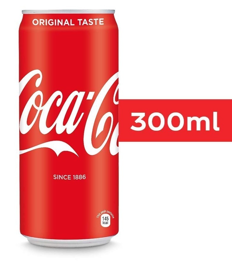 Coca-Cola Original Soft Drink Can 300ml