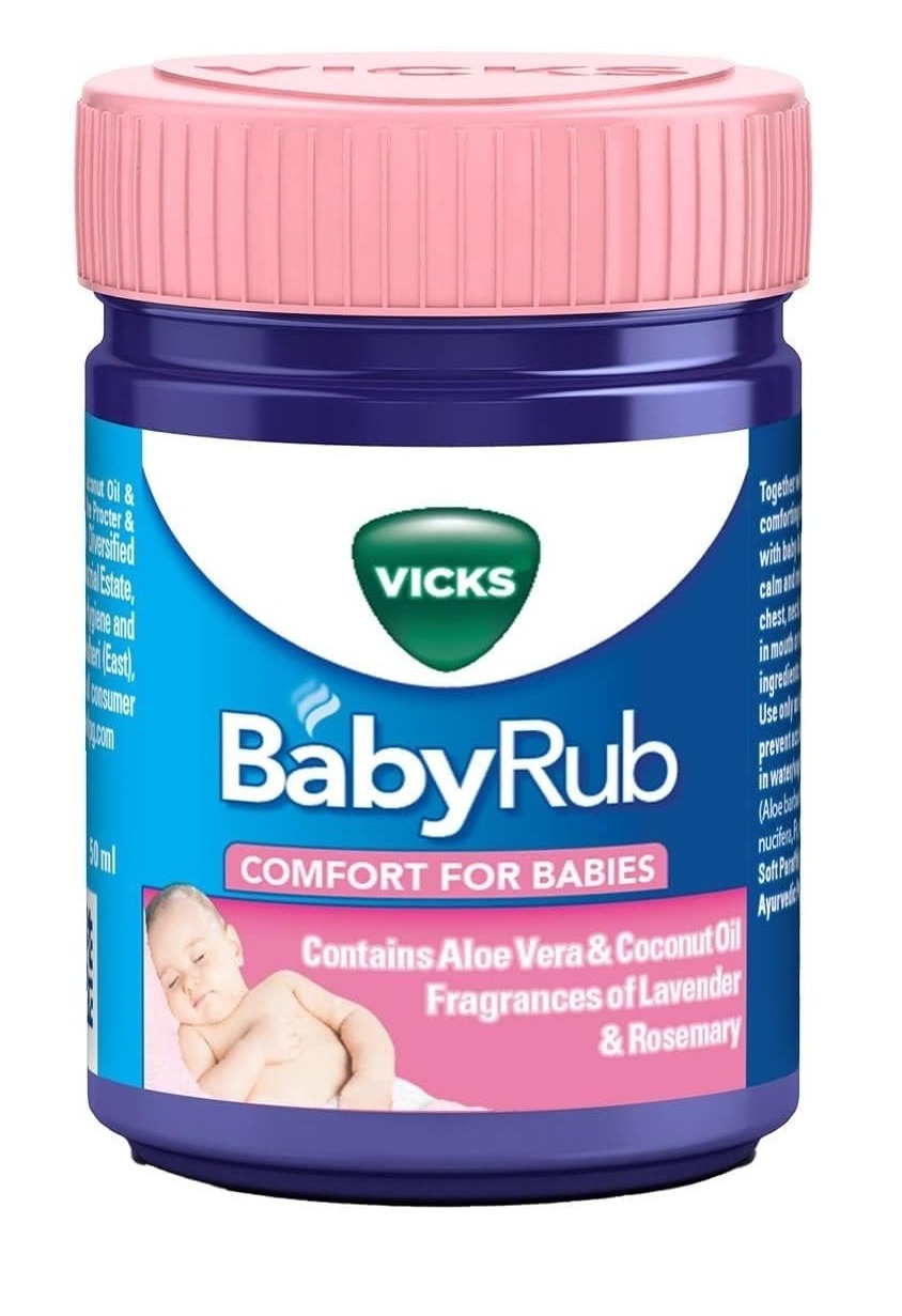 Vicks BabyRub Soothing Vapour Ointment for Babies, 50 ml