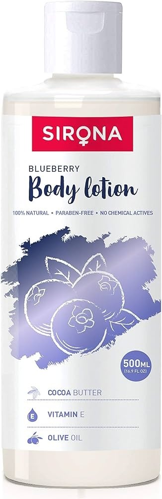 Sirona Natural Blueberry Body Lotion with Cocoa Butter, 500 ml