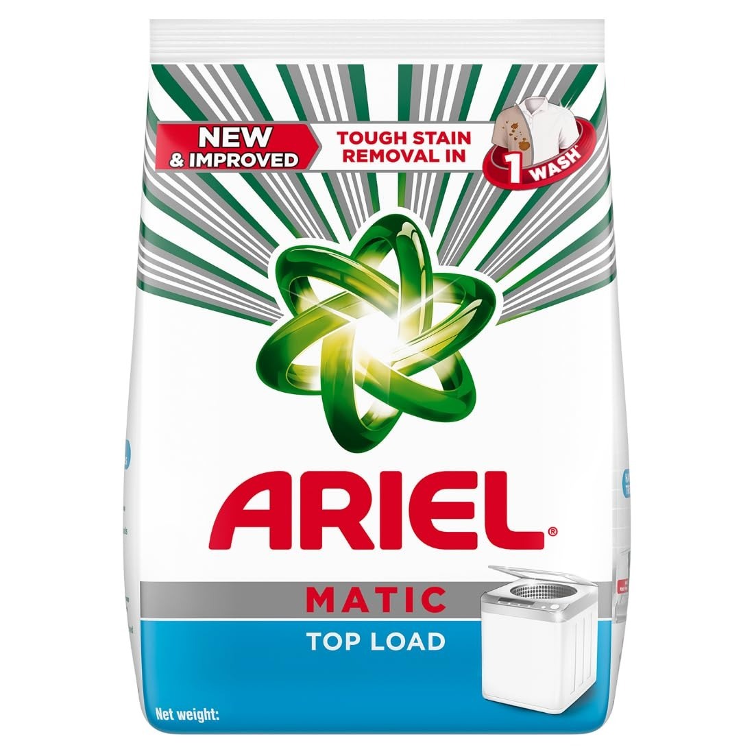 Ariel Matic Top Load Detergent Washing Powder Pouch, 1 kg