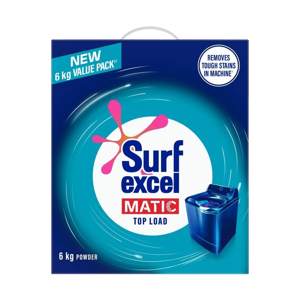 Surf Excel Matic Top Load Detergent Powder, 6 kg