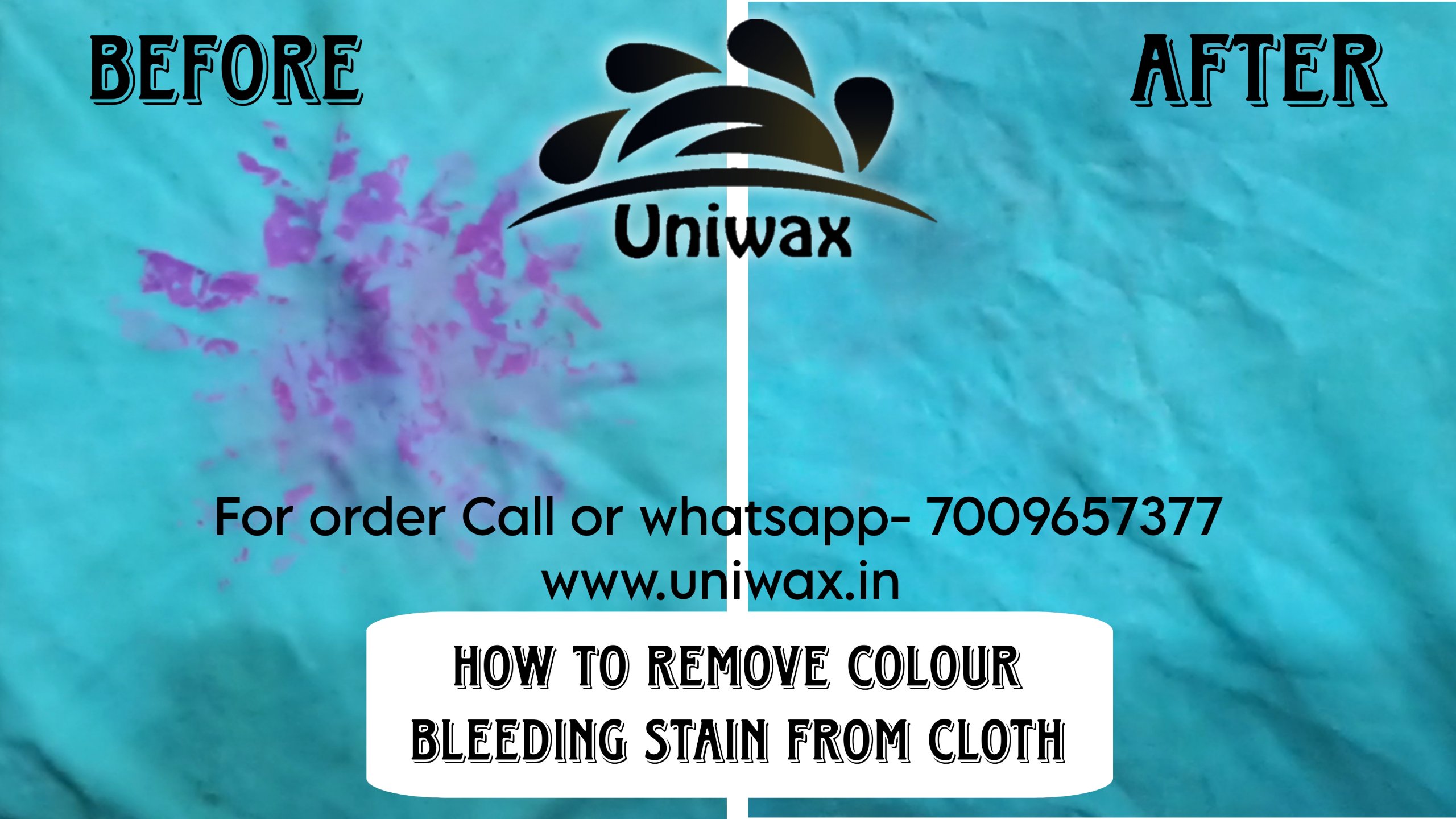 uniwax color bleeding stain remover / UL01 /  Colour Cloth stain remover - 1 Liter