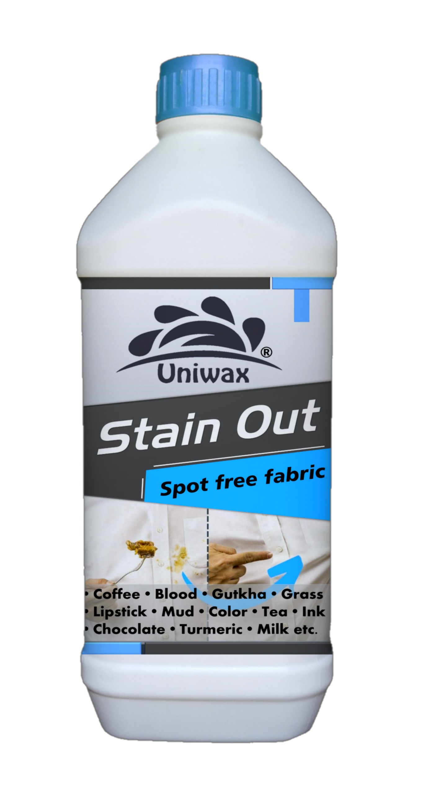 Uniwax Stain Remover Kit 1kg each - 7 bottles 1kg each