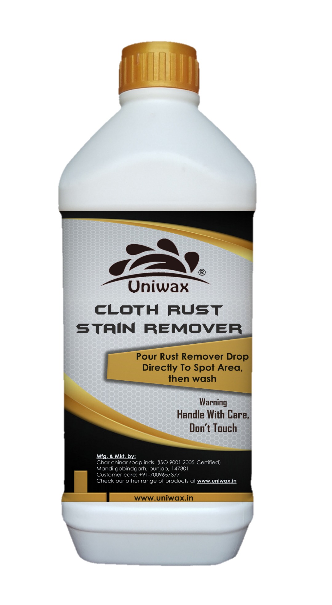 Uniwax Stain Remover Kit 1kg each - 7 bottles 1kg each