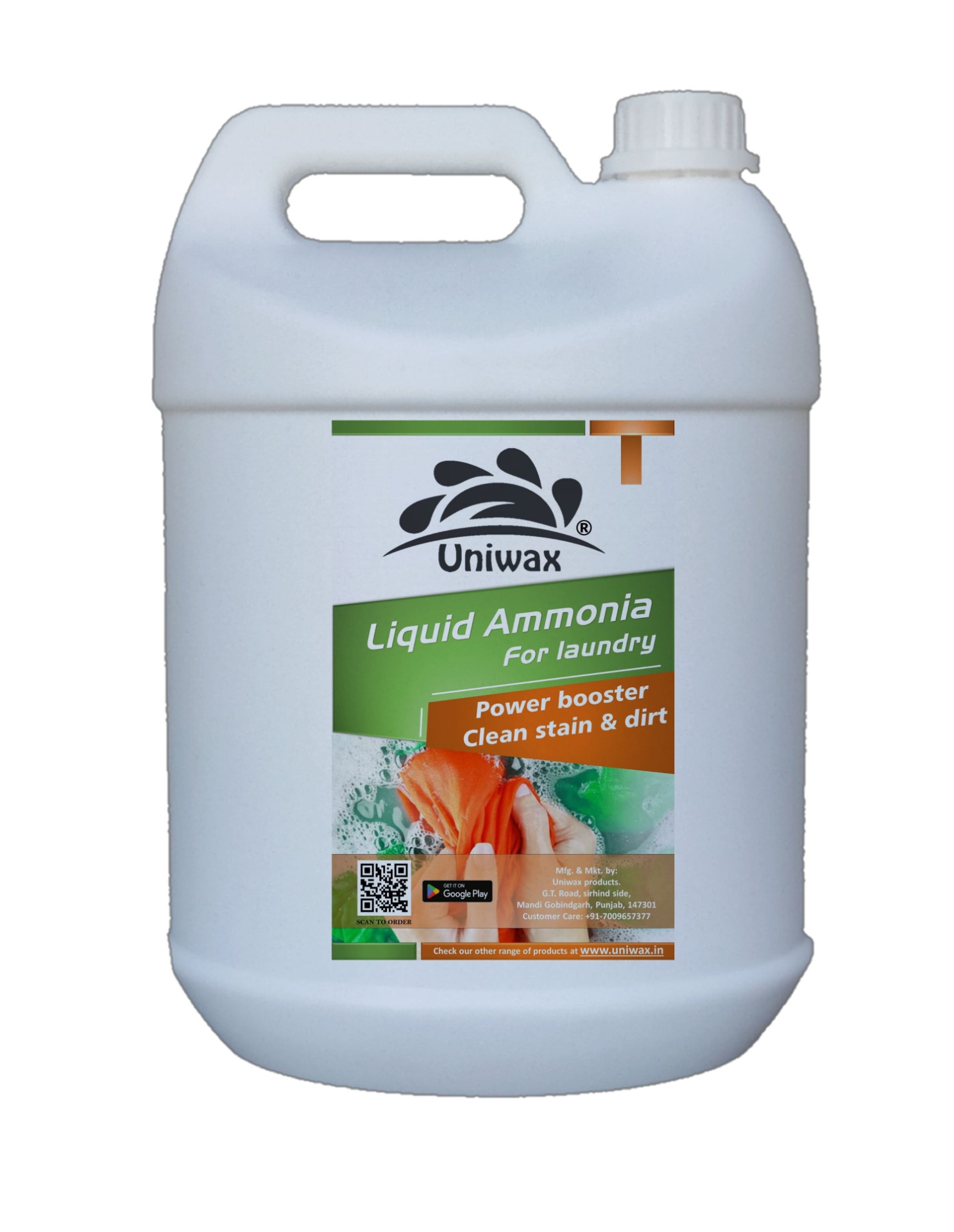 Liquid ammonia Alkaline cleaner for fabric Stain remover - 5 kg