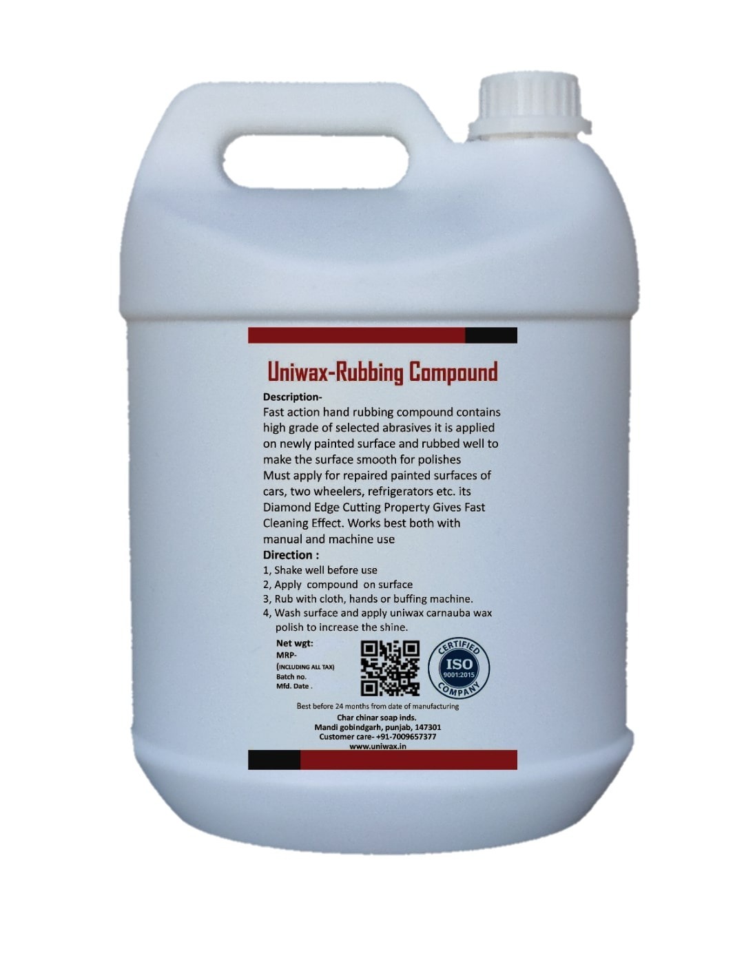 uniwax rubbing compound For Car Paint Finishing Scratch Remover - 5kg