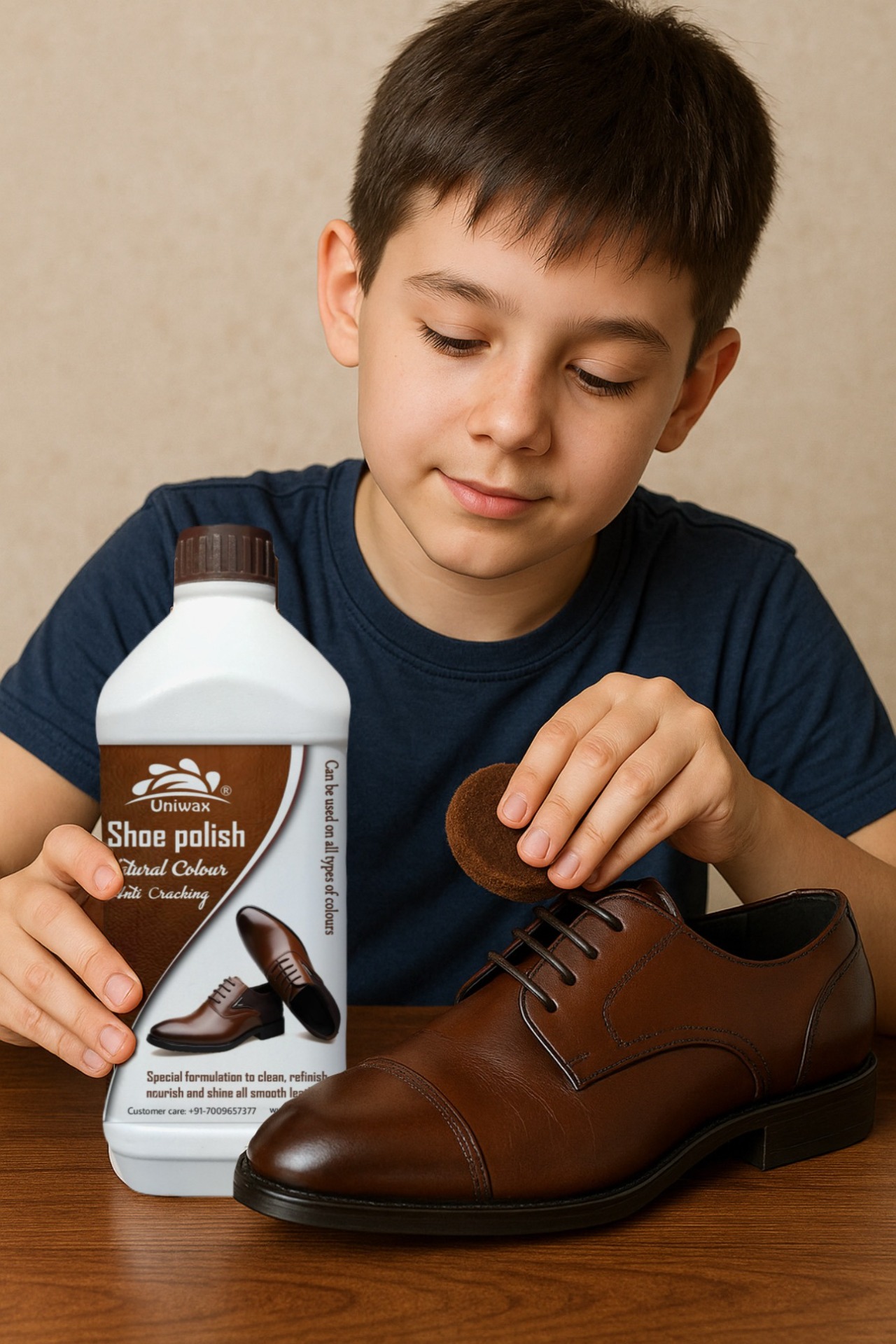 Brown Leather Dress Shoe Cleaner 7559 Shoe Shiner And Shoe Polish