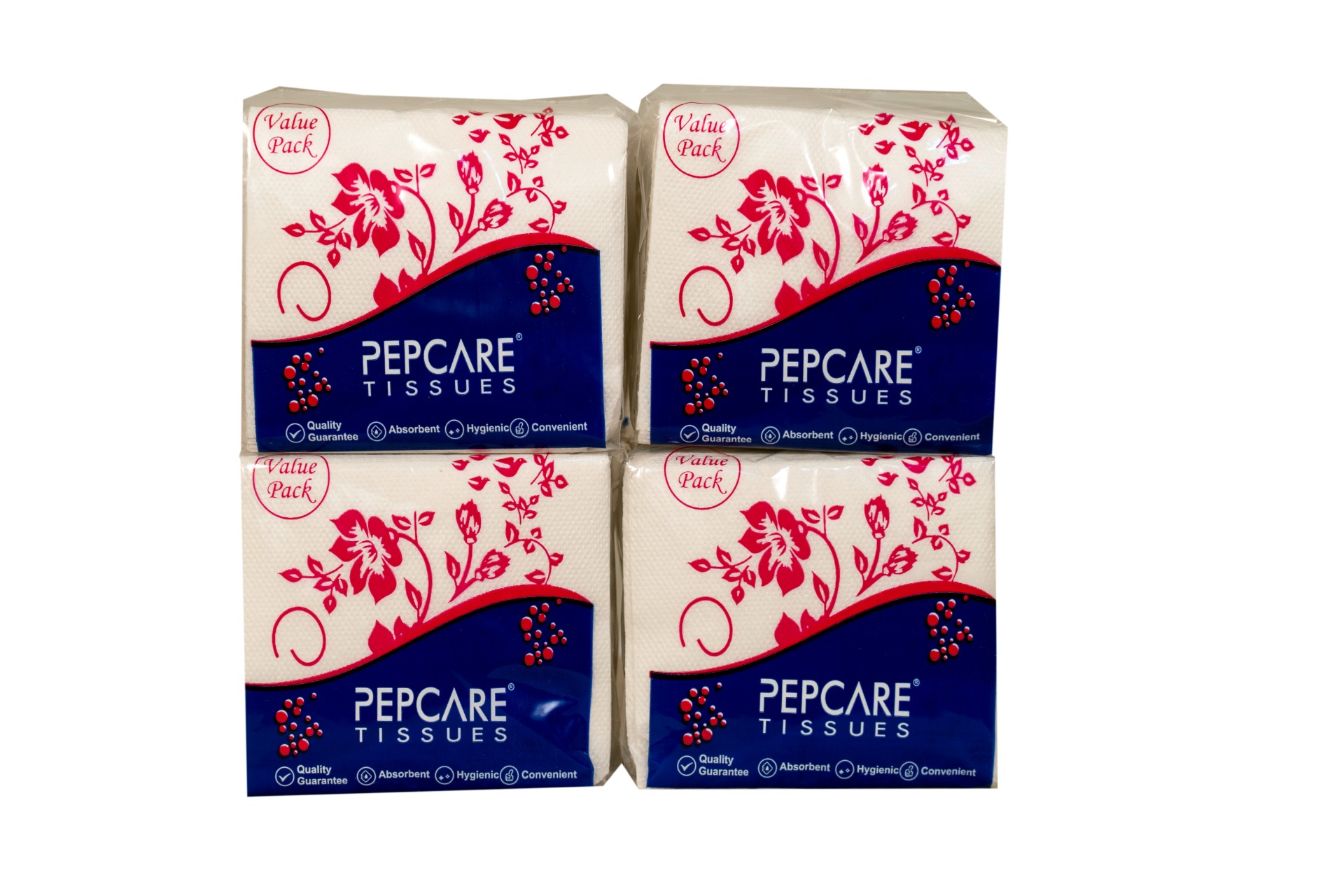 Pepcare Tissues Semi-Soft Tissue Paper Napkin ( Tissue Paper) (Pack of 4)