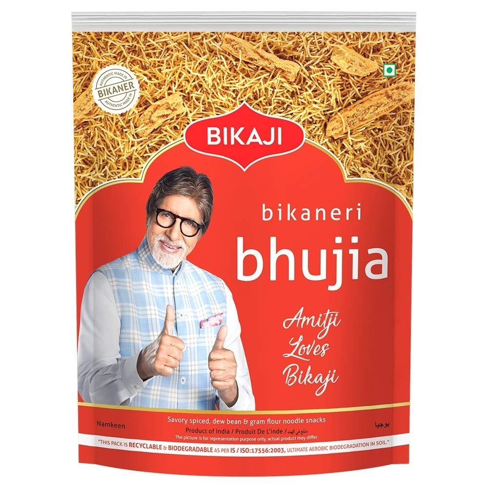 Bikaji Bhujia No 1 - Authentic Indian Snack | 400g Pack | Sev | Namkeen