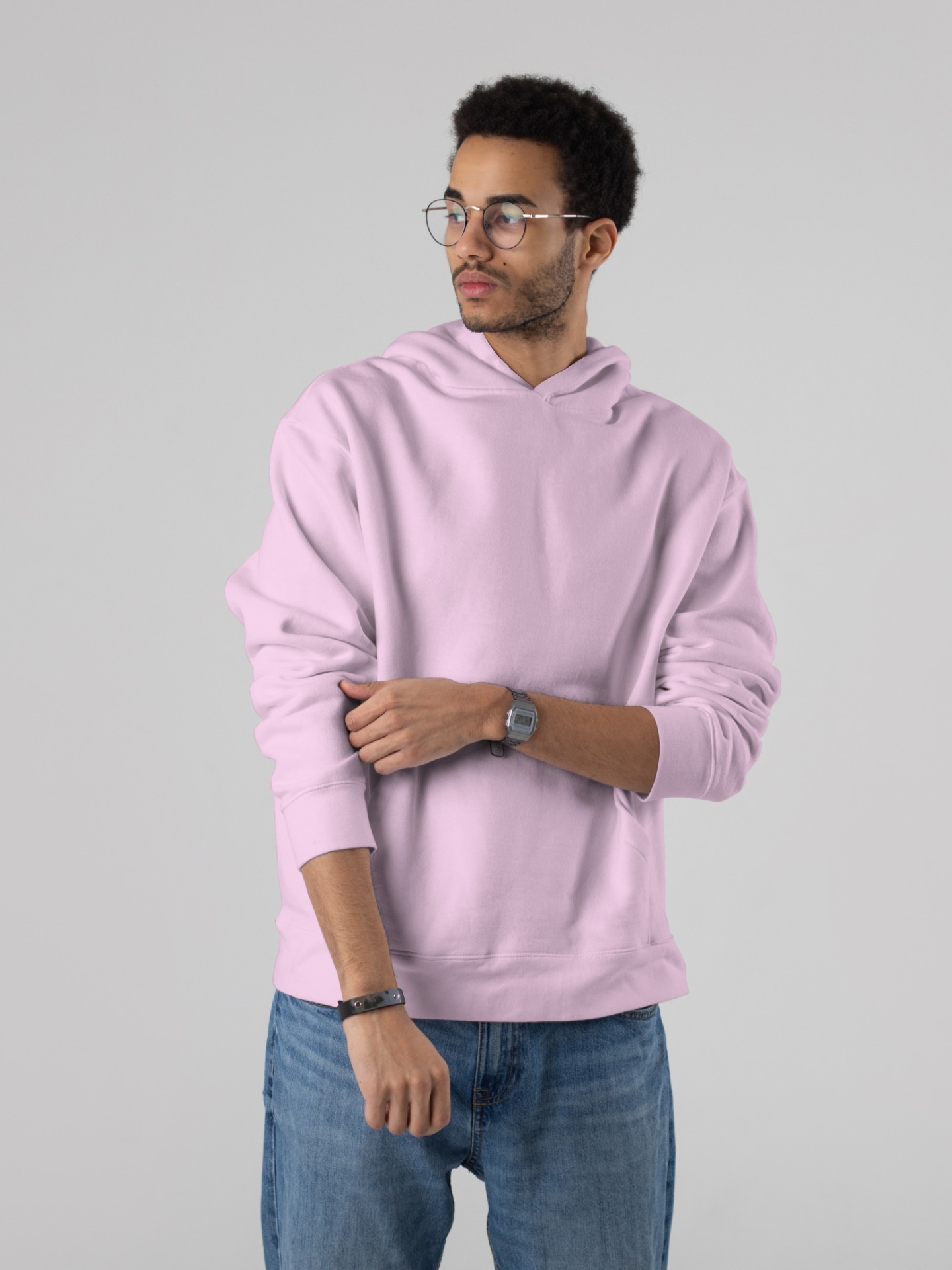 Stun Life Co. Hooded Sweatshirt - Light Pink - Light Pink, XS, All India Delivery in 3-5 Days, 7 Days Easy Returns