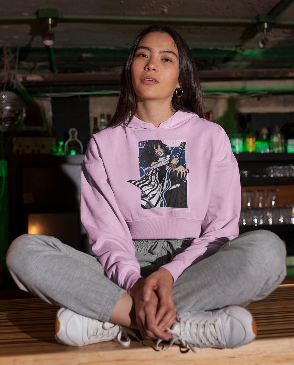 Stun Life Co. Crop Hoodies - Blue Pink - Pink, XS, All India Delivery in 3-5 Days, 7 Days Easy Returns