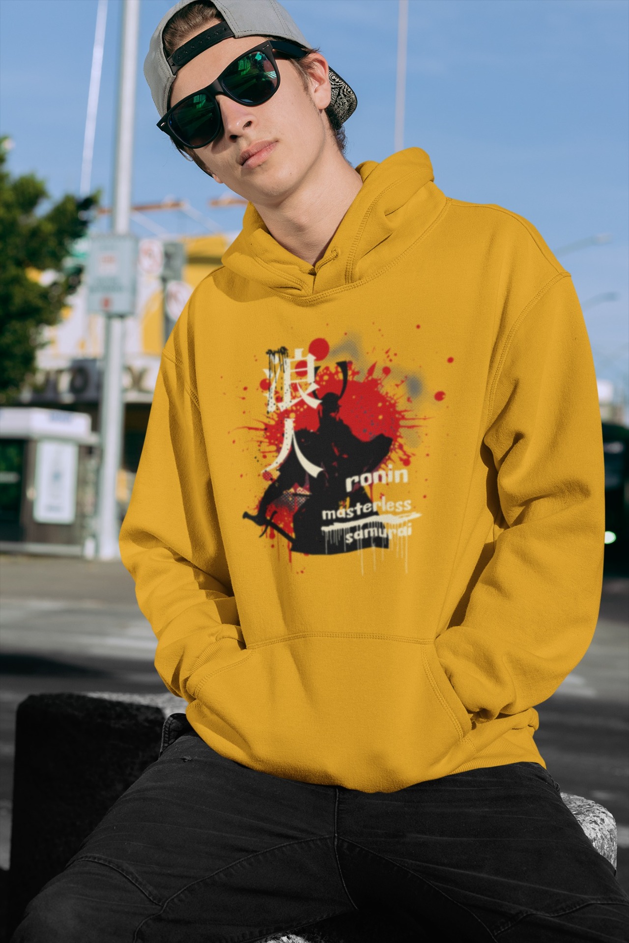 Stun Life Co. Hooded Sweatshirt - Ronin - Yellow, XS, All India Delivery in 3-5 Days, 7 Days Easy Returns