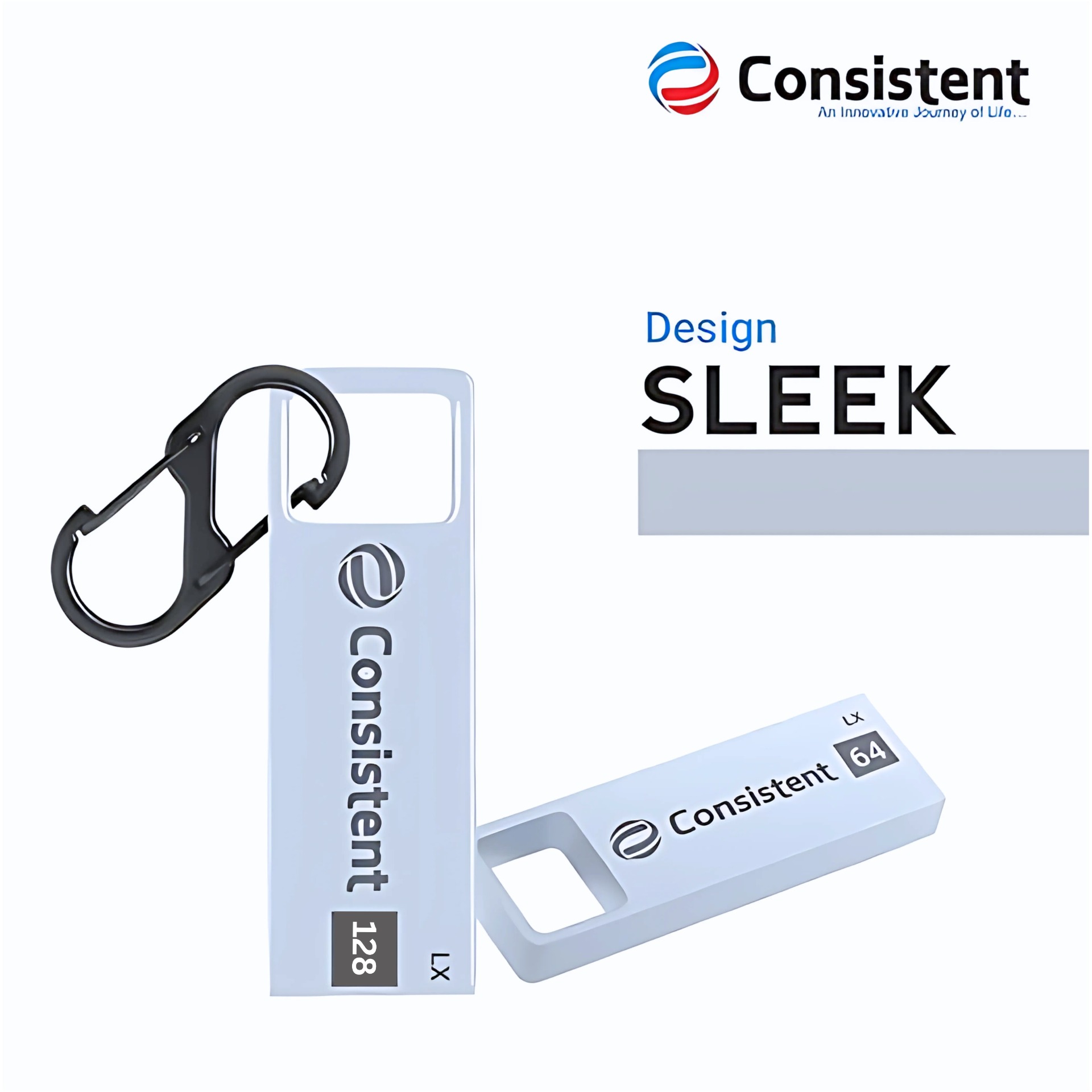 Consistent 128GB USB 2.0 Metal Body Pendrive