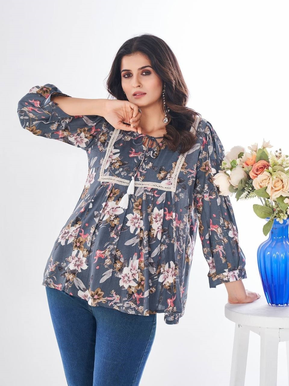 Surat Kurti for Casual Wear, Set of 4