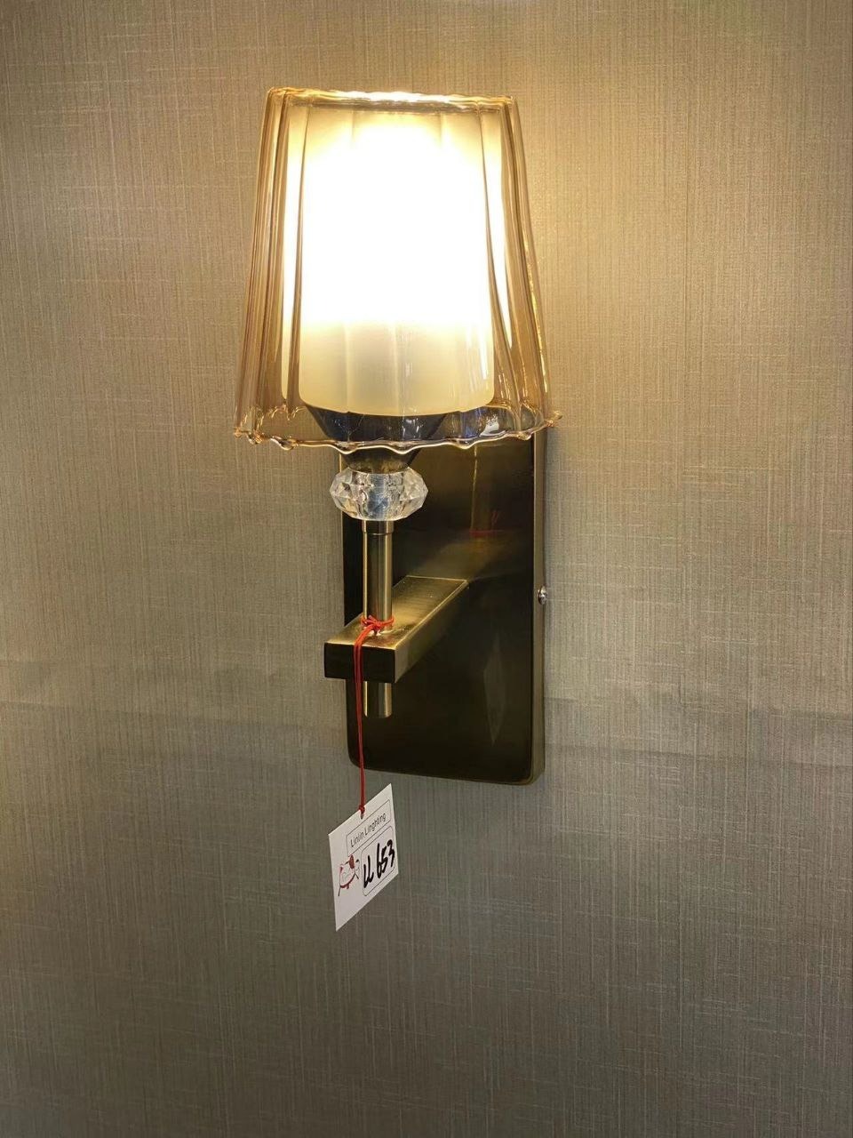 Delamps Screw,Lamp And Frame Cool White Glass LED Wall Lamp, For Home And Office