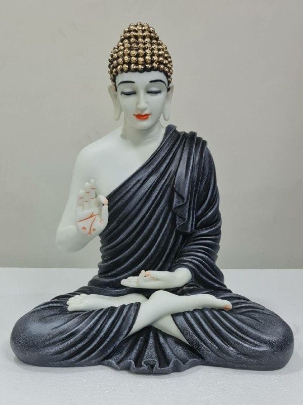 Delamps ARTISTICS Lord Buddha Idol Statue Showpiece for Home Decoration,Office Decor,Garden Decor and Living Room