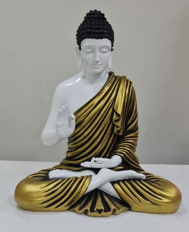Delamps ARTISTICS Lord Buddha Idol Statue Showpiece for Home Decoration,Office Decor,Garden Decor and Living Room