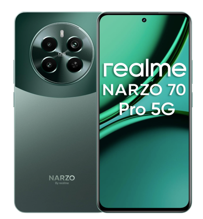 realme NARZO 70 Pro 5G (Glass Green, 8GB RAM,128GB Storage) Dimensity 7050 5G Chipset | Horizon Glass Design | Segment 1st Flagship Sony IMX890 OIS Camera