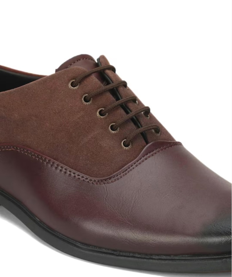 HERE&NOW Men Lace-Up Formal Oxfords - 6