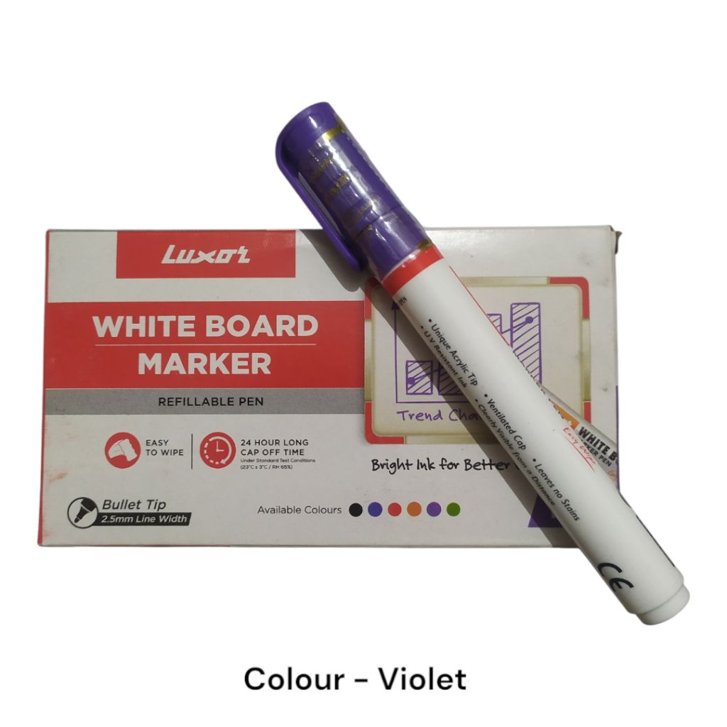 Luxor Whiteboard Marker Violet (1 Pc)