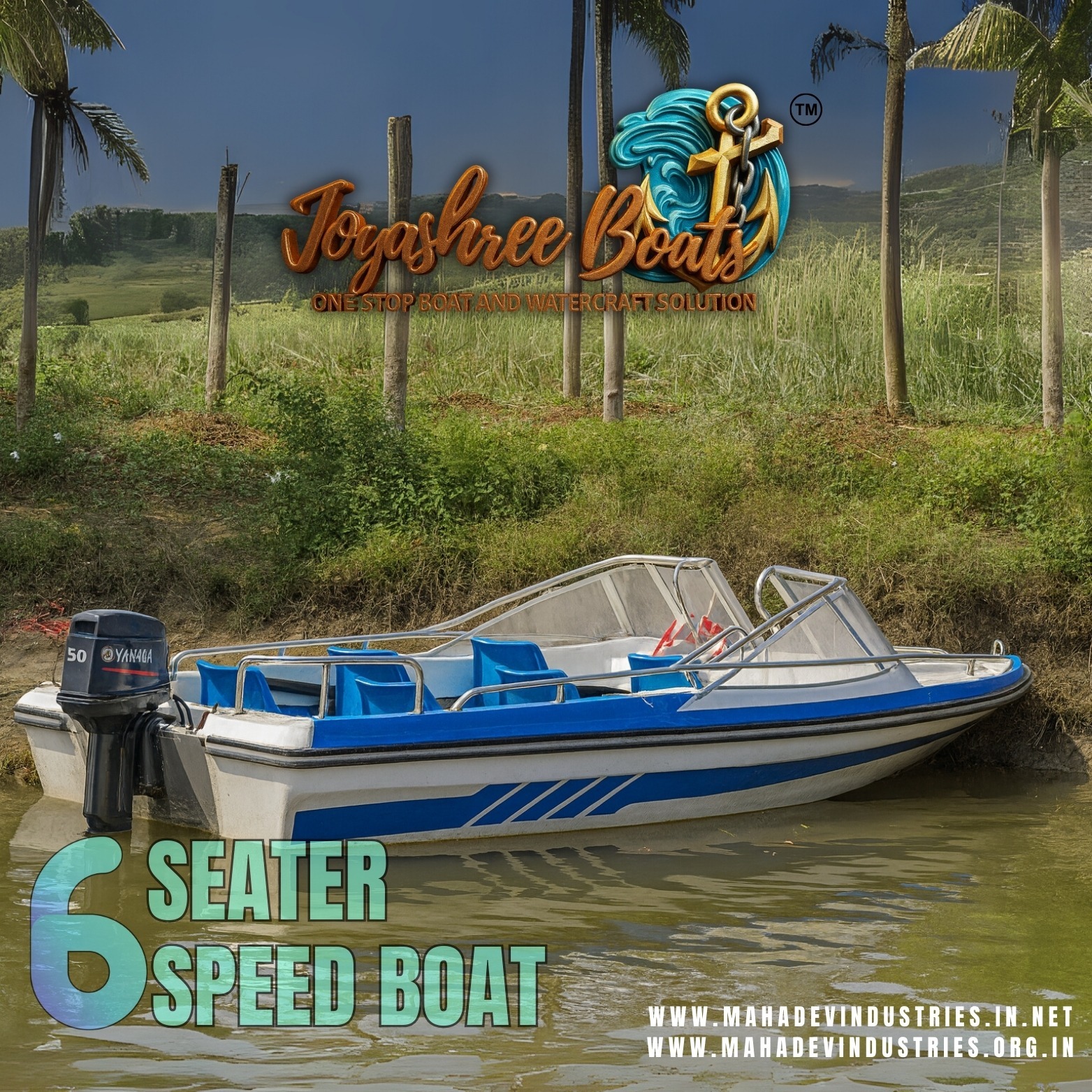 six seater speed boat