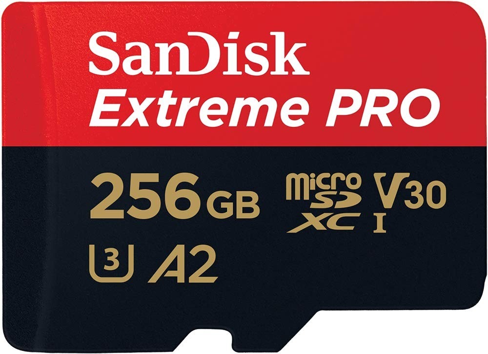  Sandisk Micro SD Card Extreme Pro 256 GB 200M/S R 140 M/S W 