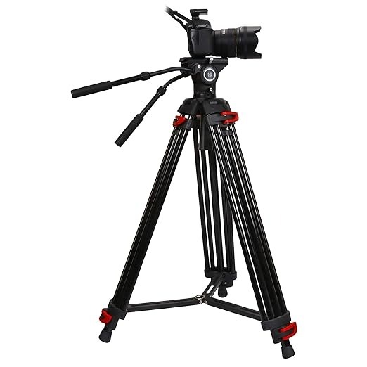 Kodak T550 Pro 185cm Three Section Support Tripod (Black)