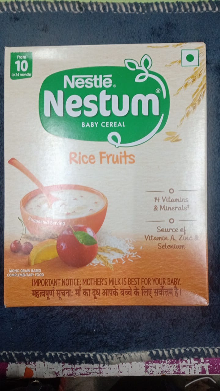 Nestle Nestum Baby Cereal Rice Fruits (10 to 24Months) -300g