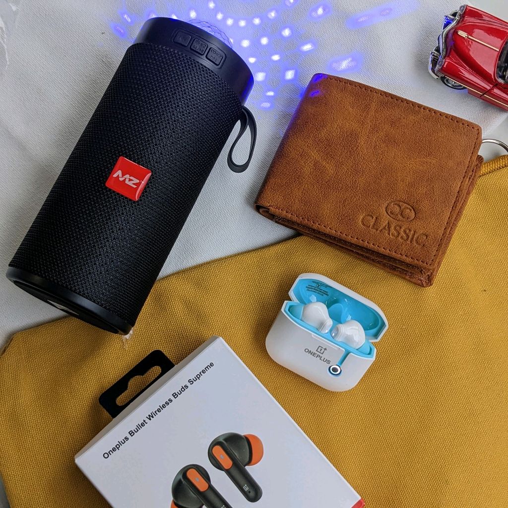 Most Awaited Budget Combo | Bluetooth Wireless Headphone, MZ Bluetooth Speaker And Best Quality Wallet 