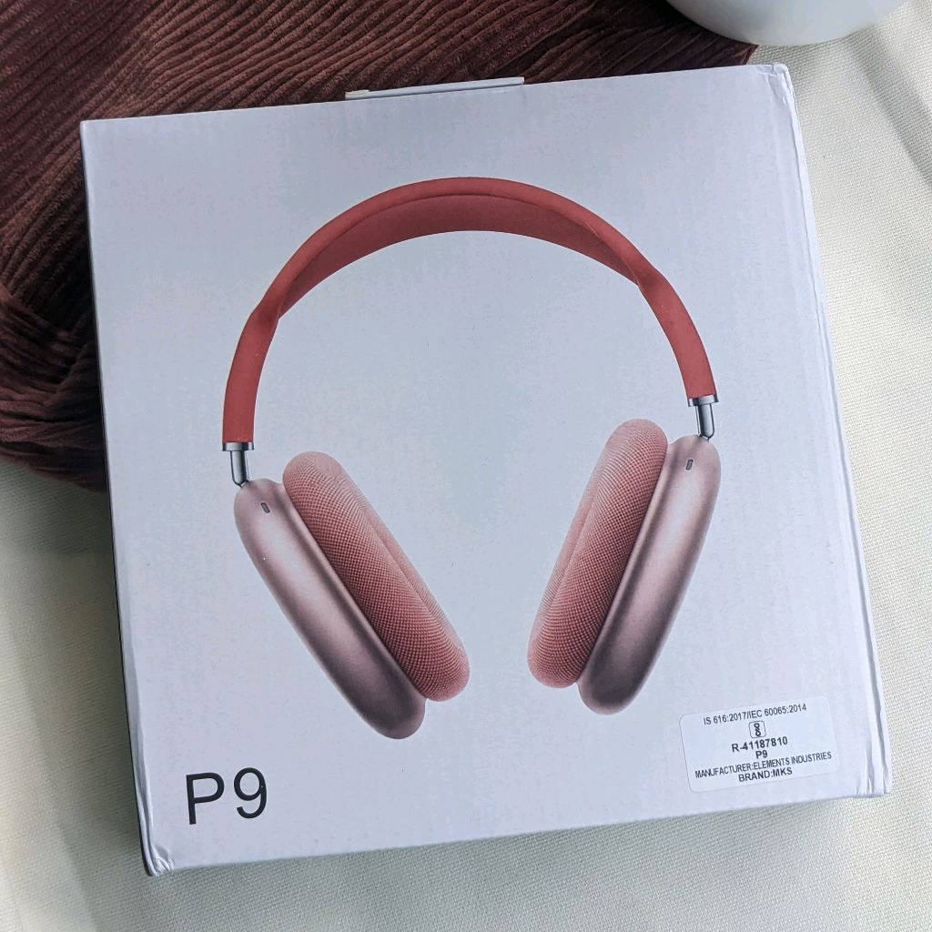 P9 Wireless Budget Best Quality Headphone With Mic | Best Sound And Mic Quality  - Red