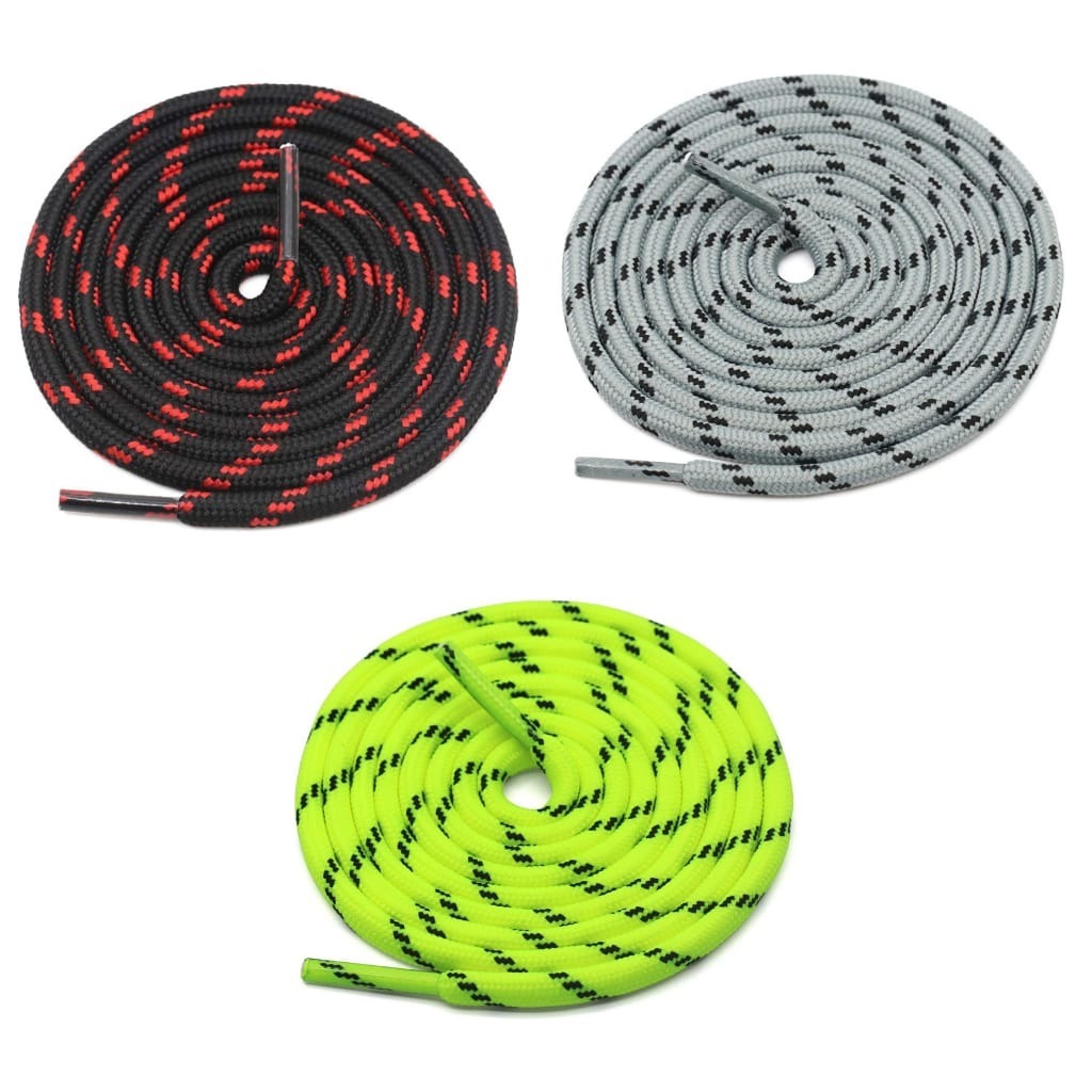 GRAH SANGRAH® (3 Pair) (1 Pair Per Single Color) Shoes Laces Athletic Shoelaces For Sport/Running Shoes Shoe Strings