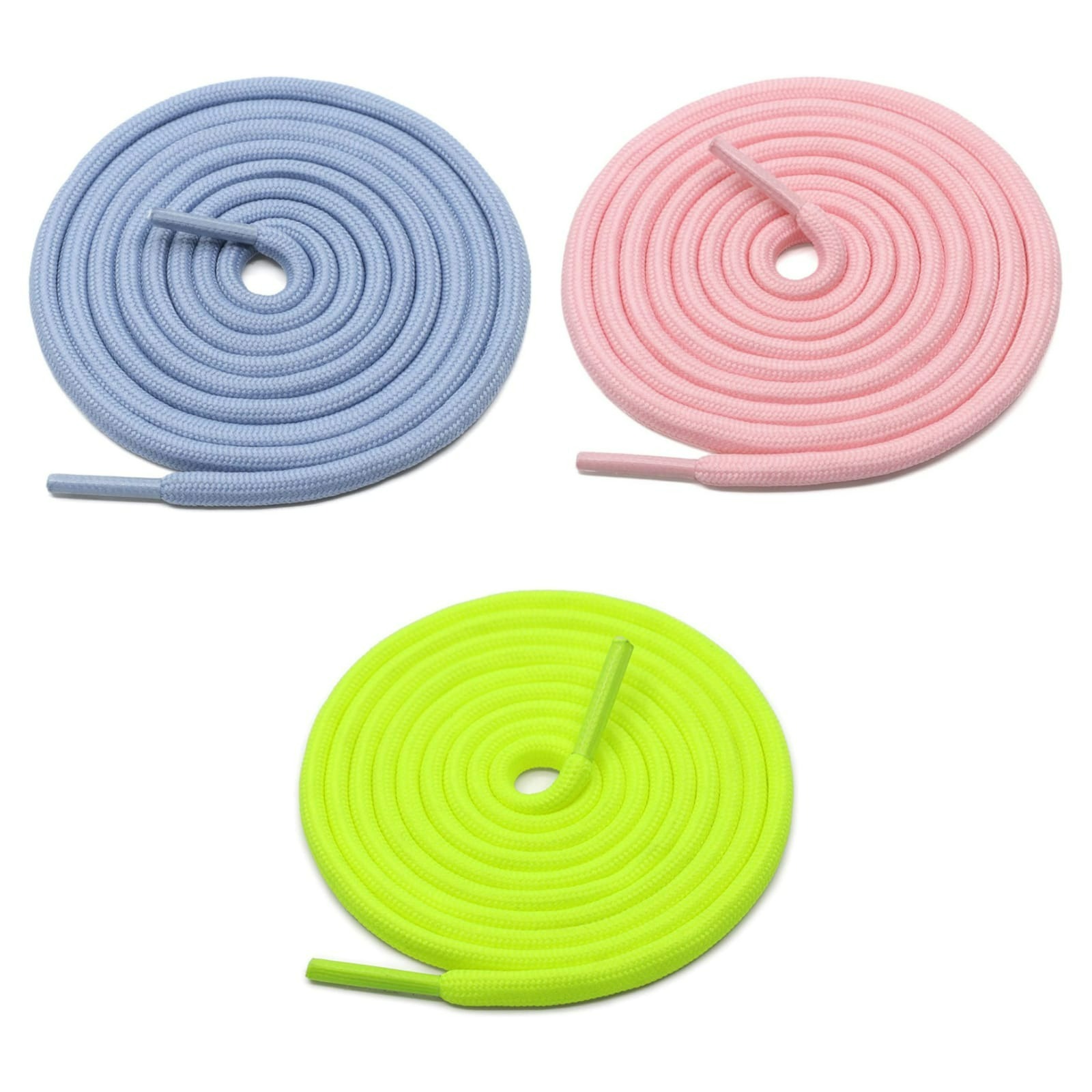 GRAH SANGRAH® 3 Pair (1 Pair Per Single Color) Unisex Shoes Laces For Sport, Running Casual Gym Shoelaces
