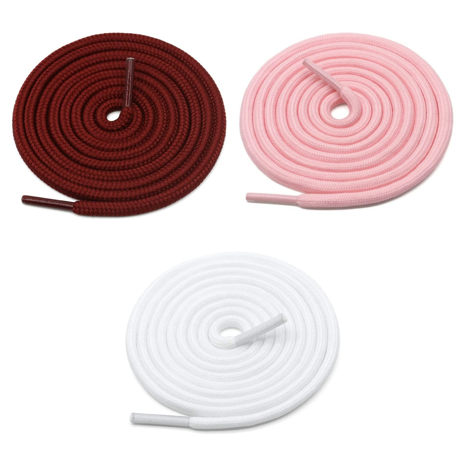 GRAH SANGRAH® 3 Pair (1 Pair Per Single Color) Unisex Shoes Laces For Sport, Running Casual Gym Shoelaces