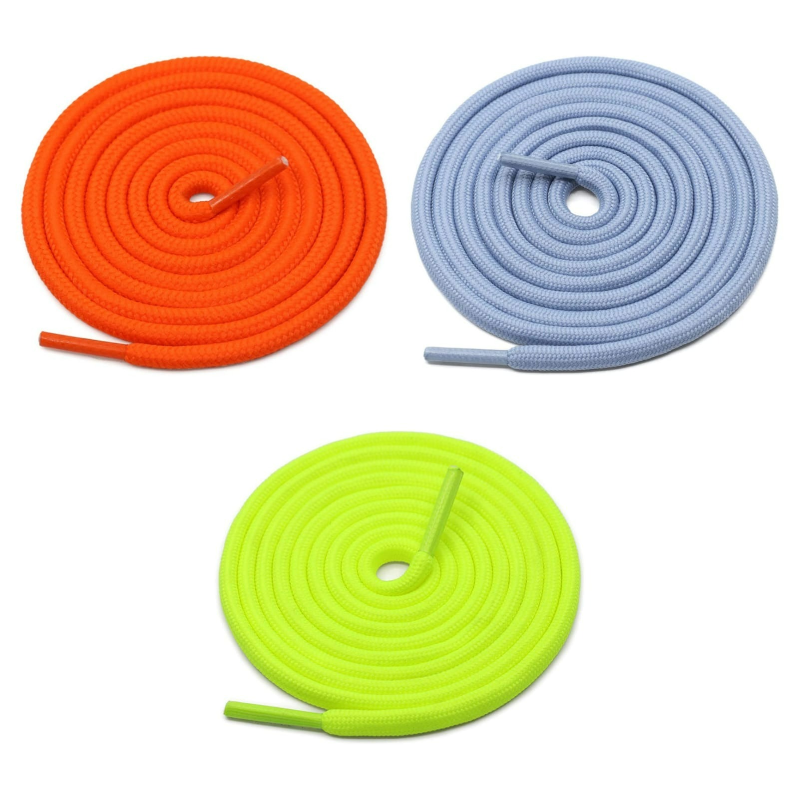 GRAH SANGRAH® 3 Pair (1 Pair Per Single Color) Unisex Shoes Laces For Sport, Running Casual Gym Shoelaces